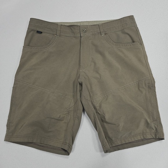 Kuhl Other - Kuhl Silencr Mens Size‎ 36 Cargo Shorts Brown Khaki Gray Ripstop Stretch Hiking
